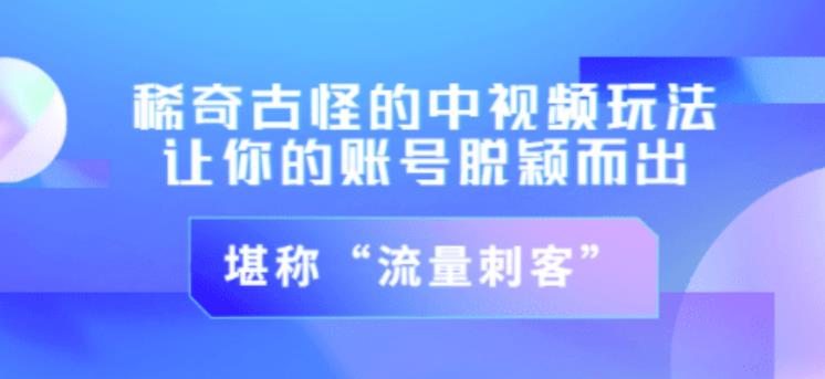 不讲李·稀奇古怪的冷门中视频冷门玩法，让你的账号脱颖而出，成为流量刺客！（图文+视频）-52资源库