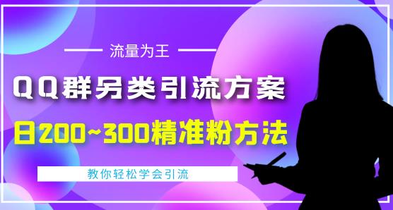 价值888的QQ群另类引流方案，半自动操作日200~300精准粉方法【视频教程】-52资源库