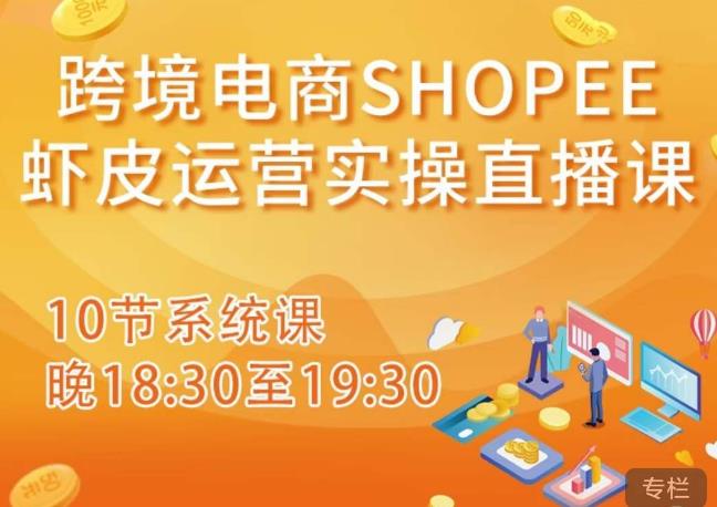 跨境电商Shopee虾皮运营实操直播课，从零开始学，入门到精通（10节系统课）-52资源库