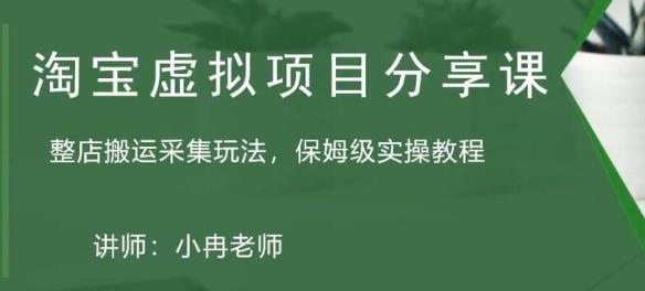 淘宝虚拟整店搬运采集玩法分享课：整店搬运采集玩法，保姆级实操教程-52资源库