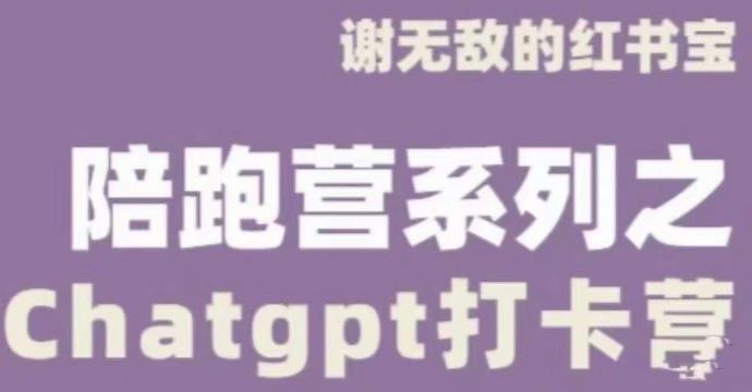 谢无敌ChatGPT打卡营，教你更好地使用ChatGPT来提高工作效率-52资源库