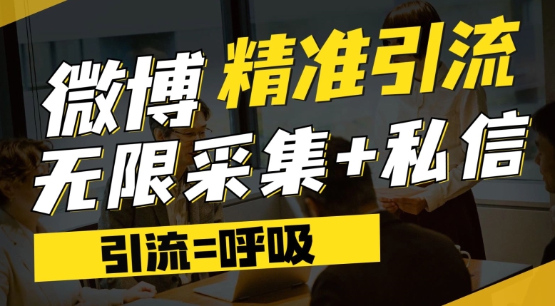 微博最新引流技术，软件提供博文评论采集+私信实现精准引流【揭秘】-52资源库