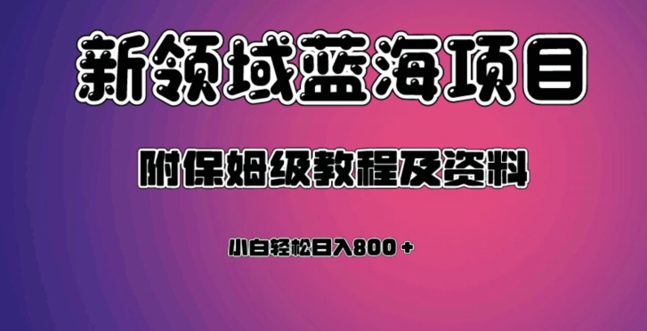 虚拟资源蓝海领域新项目，轻松日入800＋，附保姆级教程及资料-52资源库