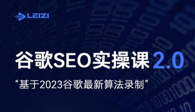 雷子·谷歌SEO 2.0实战课，独立站询盘自由必备，基于2023谷歌最新算法录制-52资源库