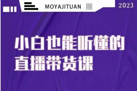 大威本威·能听懂的直播带货课，小白也能听懂，20节完整-52资源库